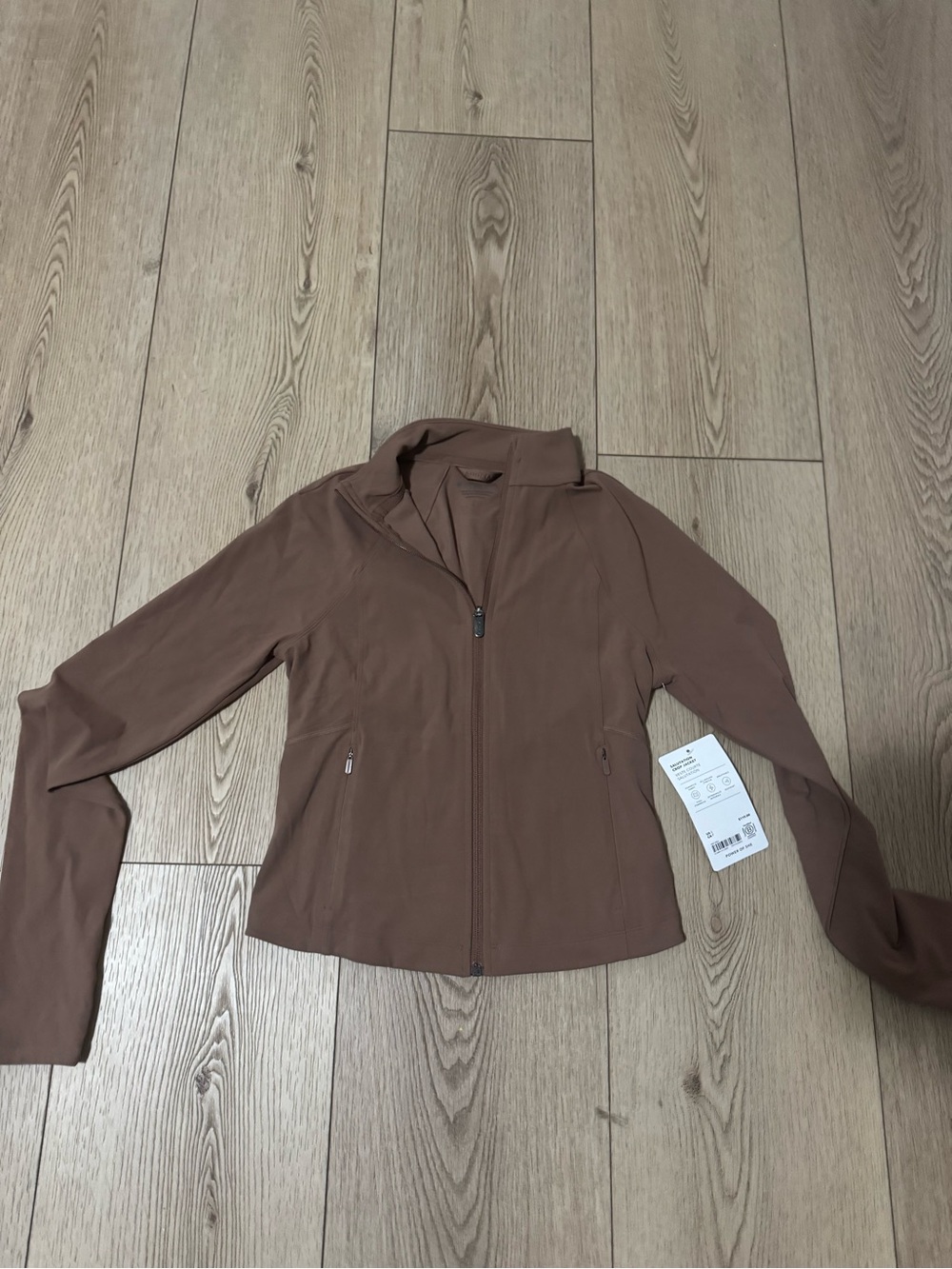 Athleta Chestnut Brown Full-Zip Utility Jacket